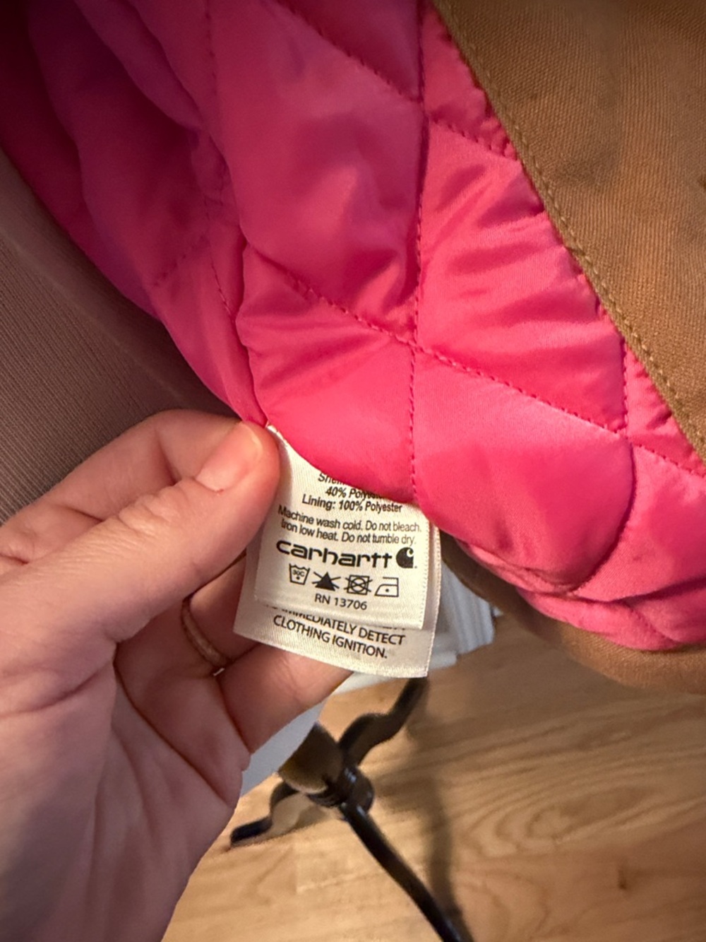 Carhartt Girls' Quick Duck Mountainview Jacket with Hood - Picture 4 of 7